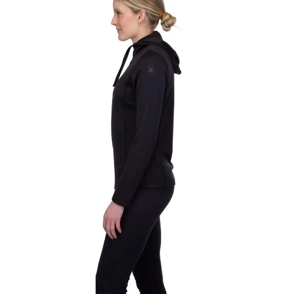 Spyder Women's Black Standard Baselayer Hoodie Size M